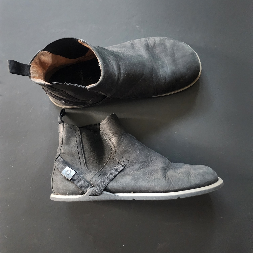 Xero Barefoot Leather Minimalist Black Melbourne Chelsea Ankle Boots Men’s 10